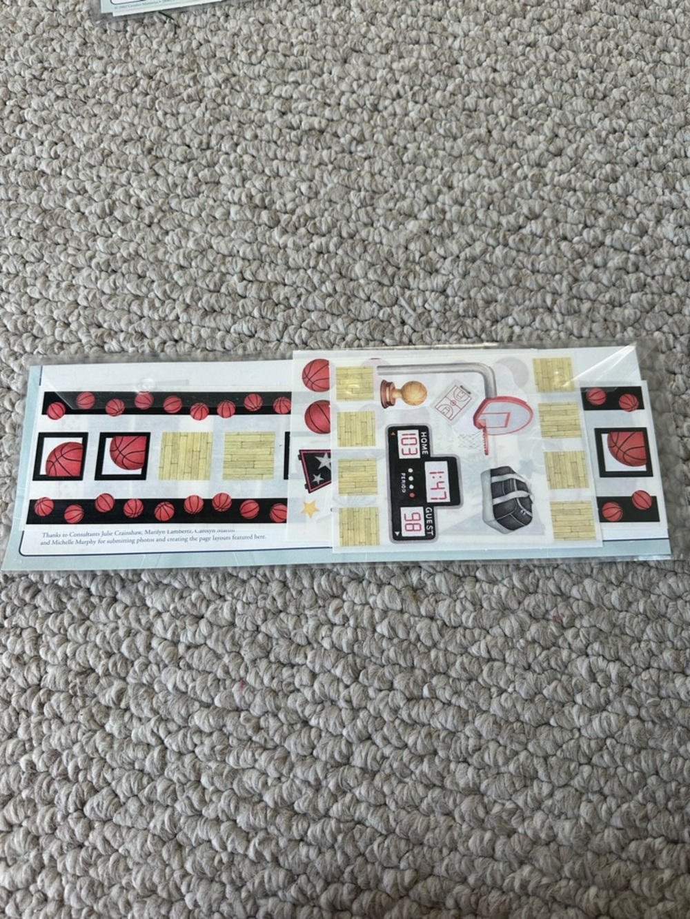 NIP Creative Memories Sports Scrapbooking Items-Basketball/Football/Volleyball - Picture 9 of 9